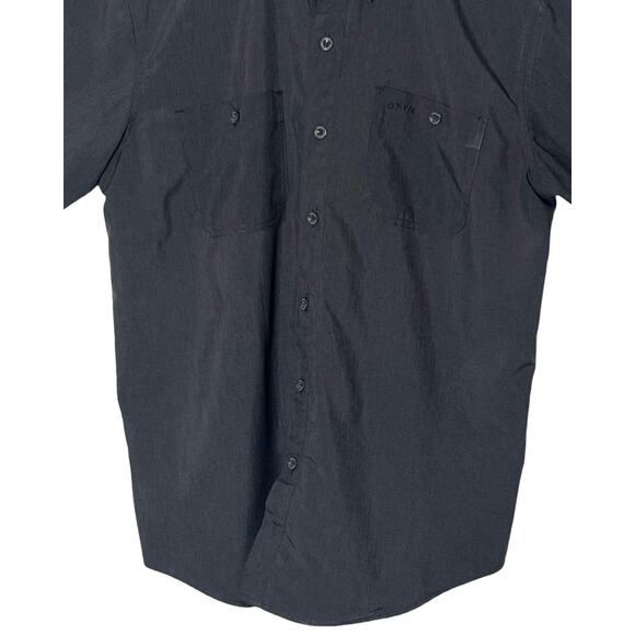 Orvis Mens Short Sleeve Shirt Size L Gray Button Up Collar Pockets Casual - Picture 5 of 12